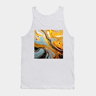 Amber Waves Fluid Abstract Tank Top